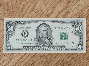 1990 $50 NON STAR RICHMOND DISTRICT E72004594A - Picture 1 of 5