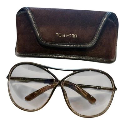 Gafas de sol Tom Ford Vicky TF184 65 mm negro dorado-gris degradado con estuche y tela Foto 1 de 4