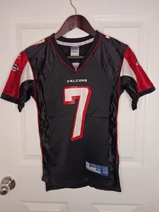 Atlanta Falcons Michael Vick #7 Jersey Black/Red Boys Size Medium 10 12 - Picture 1 of 9