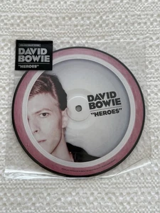 DAVID BOWIE Heroes 7'' Picture Disc 40th Anniversary NEW No Splits - Picture 1 of 3