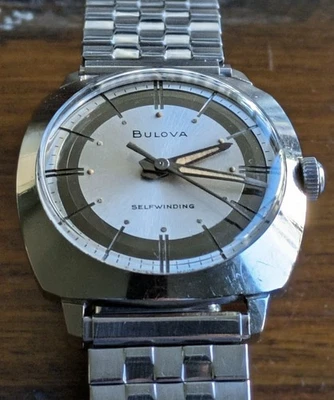 Reloj Automático Bulova Sea Flight "P" 1966 De Colección, Hecho en Suiza 32 mm Con Caja Foto 1 de 4
