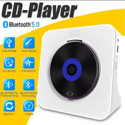 Tragbarer CD Player, persönliche CD Player mit Bluetooth für Auto und Reisen DE - Bild 1 von 4