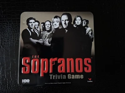 2004 Sopranos Trivia Game by HBO Cardinal in Collectable Tin Box Never Used - Image 1 of 3