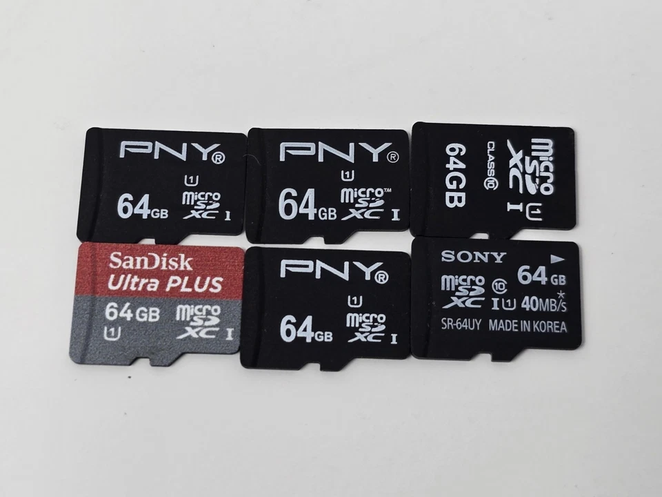 65x Mix 64GB Micro SD Memory cards Bulk job lot  - Image 1 of 1