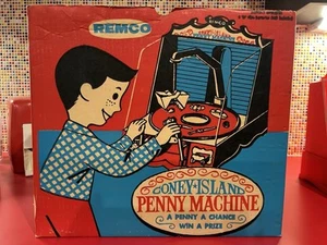 Vintage Remco Coney-Island Penny Machine Fully Functional No Cracks No Breaks - Picture 1 of 11
