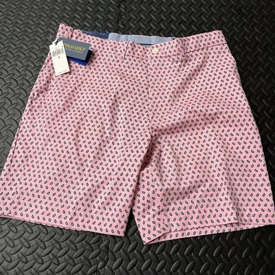 Raro Nuevo Con Etiquetas Polo Golf Ralph Lauren Pantalones Cortos Para Hombres 36 Rosa Paisley Calce Clásico Ret $100 Foto 1 de 4