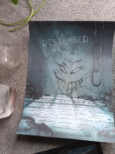 Disturbed The Sickness Tour 2025 Cities Poster 18x24 - Picture 1 of 6