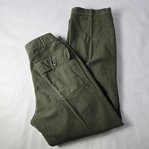 Pantaloni da fatica vintage anni 50 US Army OG-107 tipo I bottone mosca 30x31 (26x28) - Foto 1 di 13