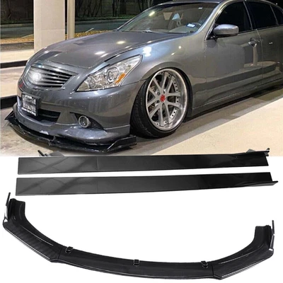 Front Bumper Lip Spoiler Splitter Carbon Fiber For Infiniti G35 Foto 1 de 4