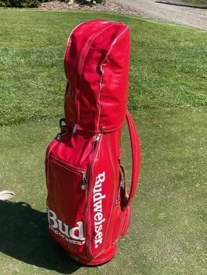 Bolsa de Golf Budweiser Cerveza RARA De Colección Personal Coleccionistas ¡JUEGO COMPLETO! Foto 1 de 4