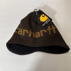NEU mit Etikett Carhartt Fleece gefütterte Jungen Acryl Winter Beanie Mütze Einheitsgröße - Bild 1 von 5