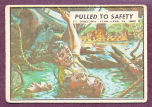 1965 A&BC Civil War News Key Card #6 Pulled to Safety English Version G-VG - Picture 1 of 2