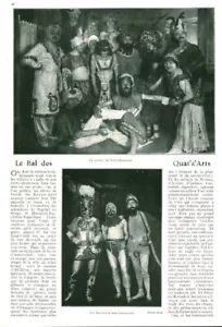 Document ancien 1912 le bal des Quat ' Z ' Arts issu de magazine - Foto 1 di 2