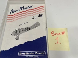 Aeromaster SPADS Flugzeug Aufkleberbogen 48-075 - Bild 1 von 2