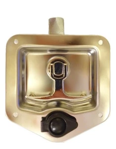 Tool Box Lock T-handle Latch Lock with Two Keys Stainless Steel Polished - Foto 1 di 3