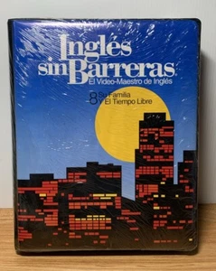 Ingles Sin Barreras Course #8 VHS / 2 Book Set Complete - NEW SEALED - Picture 1 of 3