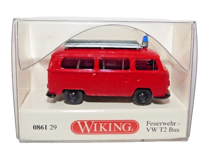 Wiking 1/87th Scale Volkswagen T2 Fire Bus - Image 1 of 2