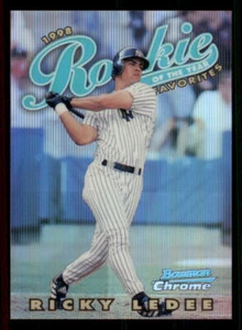 1997 Bowman Chrome 1998 ROY Favorites Refractors #ROY9 Ricky Ledee - Picture 1 of 2