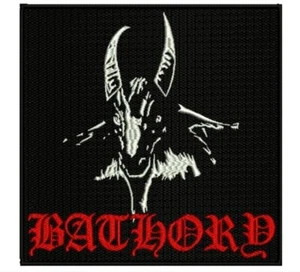 Bathory ricamata TOPPA POSTERIORE giacca in metallo nero toppa posteriore caos morboso taake - Foto 1 di 1