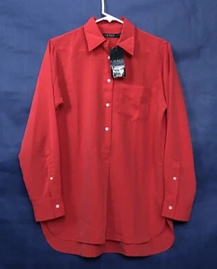 Lauren Ralph Lauren Woman Chiffon Shirt S Orange Button-up Long Sleeve $89.50 - Picture 1 of 5