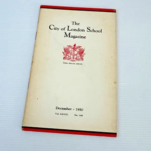 The City Of London School Magazine No. 308 Dec 1950 Vintage Illustrated Photos - Picture 1 of 11