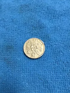 1997 $1 One Dollar Singapore Aluminum Bronze coin Singapura Flowers - Picture 1 of 9