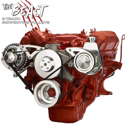 Kit de conversión de polea serpentina Mopar Big Block 426 440 dirección asistida Chrysler Foto 1 de 4