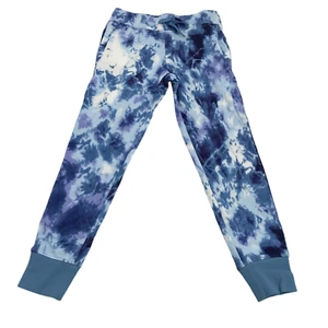 Old Navy Girls Size M 8 Jogger Sweatpants Pockets Drawstring Tie Dye Blue - Picture 1 of 9
