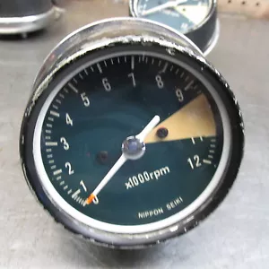 Honda Tachometer Gauge Vintage (H11) WORKS! 87mm Nippon Seiki - Picture 1 of 4
