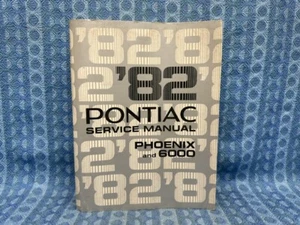 1982 Pontiac Phoenix & 6000 Original OEM Shop / Service Manual - Picture 1 of 9
