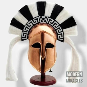 Medieval copper finish ancient armour Helmet Vintage Spartan Roman Nickmercs - Picture 1 of 2