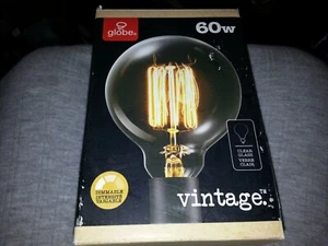 globe 60w vintage DIMMABLE INTENSITE VARIABLE CLEAR GLASS TYPE G30 - Picture 1 of 1