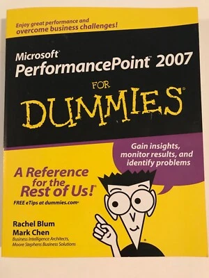 Microsoft PerformancePoint 2007 for Dummies by Rachel Blum PB LN  - Image 1 of 4