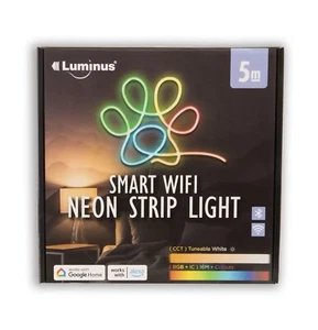 Smart Wi-Fi Neon Strip Light 5m with Smart Control Luminus - Picture 1 of 5