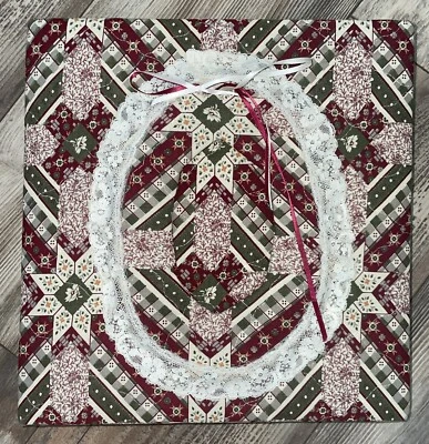 Vintage 90s Handmade Quilted Photo Album 2” Christmas - Image 1 of 4