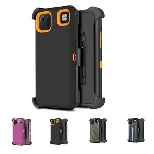 For LG K92 Holster Hybrid Phone Case w/ Built-in Screen & Kickstand - Picture 1 of 36