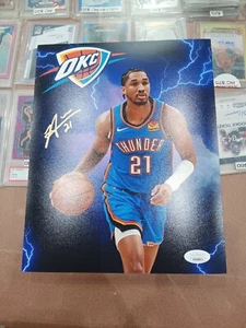 Aaron Wiggins Okc Thunder foto firmata 8x10 autografo autentico Jsa - Foto 1 di 2