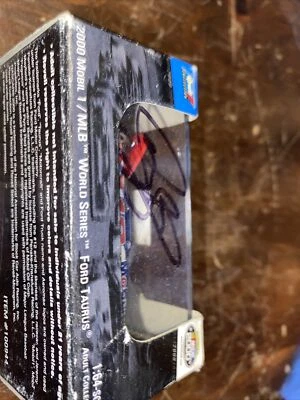 Jeremy Mayfield Revell #12 1:64 Scale 2000 MLB WORLD SERIES autographed signed - Image 1 of 4