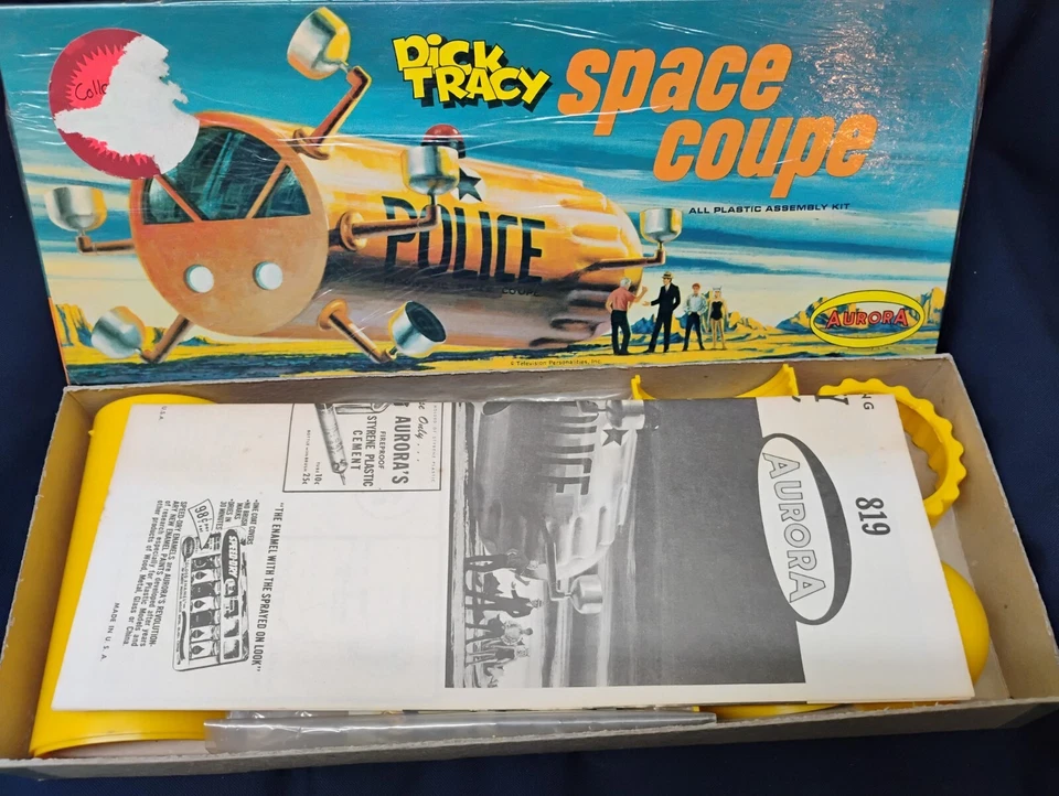 Kit modelo plástico cupé espacial Aurora Dick Tracy 1968 vintage OB Foto 1 de 1