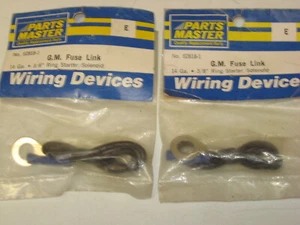 Dos (2) eslabones de fusibles GM, calibre 14, anillo de 3/8", aprox. 11" l, PartsMaster # 62918-1 - Imagen 1 de 2