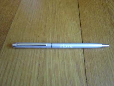 Ink Pen Advertising iHome Thin Silver-tone Twist Retractable Writing FREE SHIP - Image 1 of 4