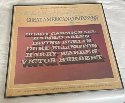 3 LP Box Great American Composers Part 2 Longines Symphonette Sealed New - Image 1 of 2