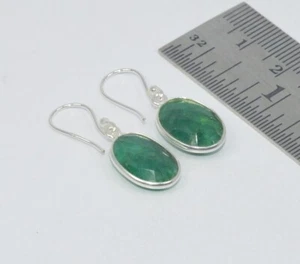 WHOLESALE 1PR 925 STERLING SILVER GREEN Simulated Emerald EARRING LOT E821 - Picture 1 of 1