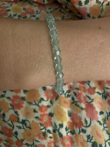 Classic Bead Crystal Blue Bracelet. Also Fake Crystal! - Picture 1 of 2