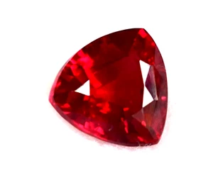 Natural Red Ruby Trillion Cut 10-12Ct Loose Certified Gemstone - Picture 1 of 4