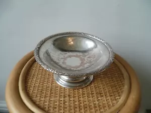 Antiker Sockelsockel, Silberteller auf Kupfer Bon Bon Schale/Nussschale/Pin Schale - Bild 1 von 10