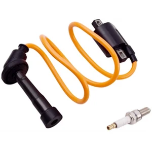 Ignition Coil & Spark Plug Replacement For Suzuki Quadsport Z400 LTZ400 2003- 08 - Picture 1 of 5