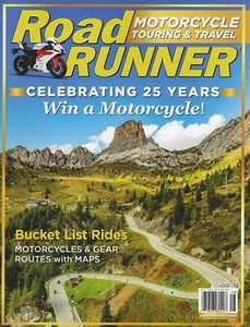 Road Runner Motorcycle Touring & Travel Magazine August 2025 Bucket List Rides! - Imagen 1 de 1