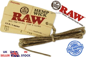 RAW 1m 3m 4m 6m Meter Hemp Wick Natural Unbleached Unrefined Hemp Beeswax Pack - Picture 1 of 7