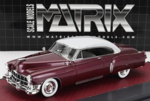 wonderful modelcar  CADILLAC COUPE DEVILLE 1949 - darkred / white  - 1/43 - Picture 1 of 3